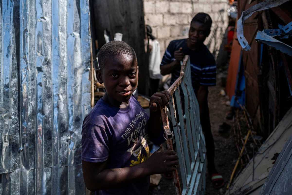 FILE PHOTO: Scrap metal recycling brings cash in Haiti post-earthquake