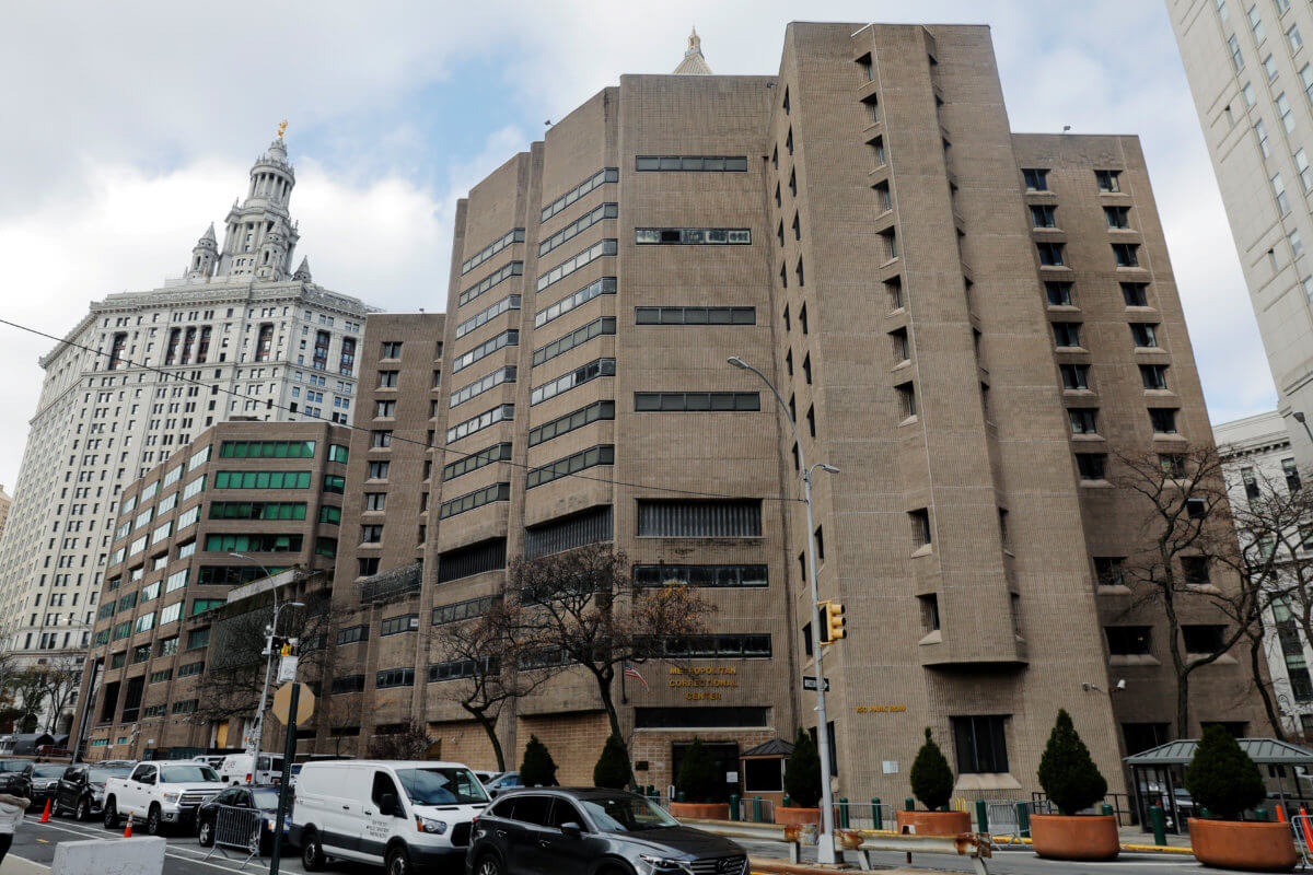 The Metropolitan Correctional Center, the location of the death of Jeffrey Epstein is photographed in New York City