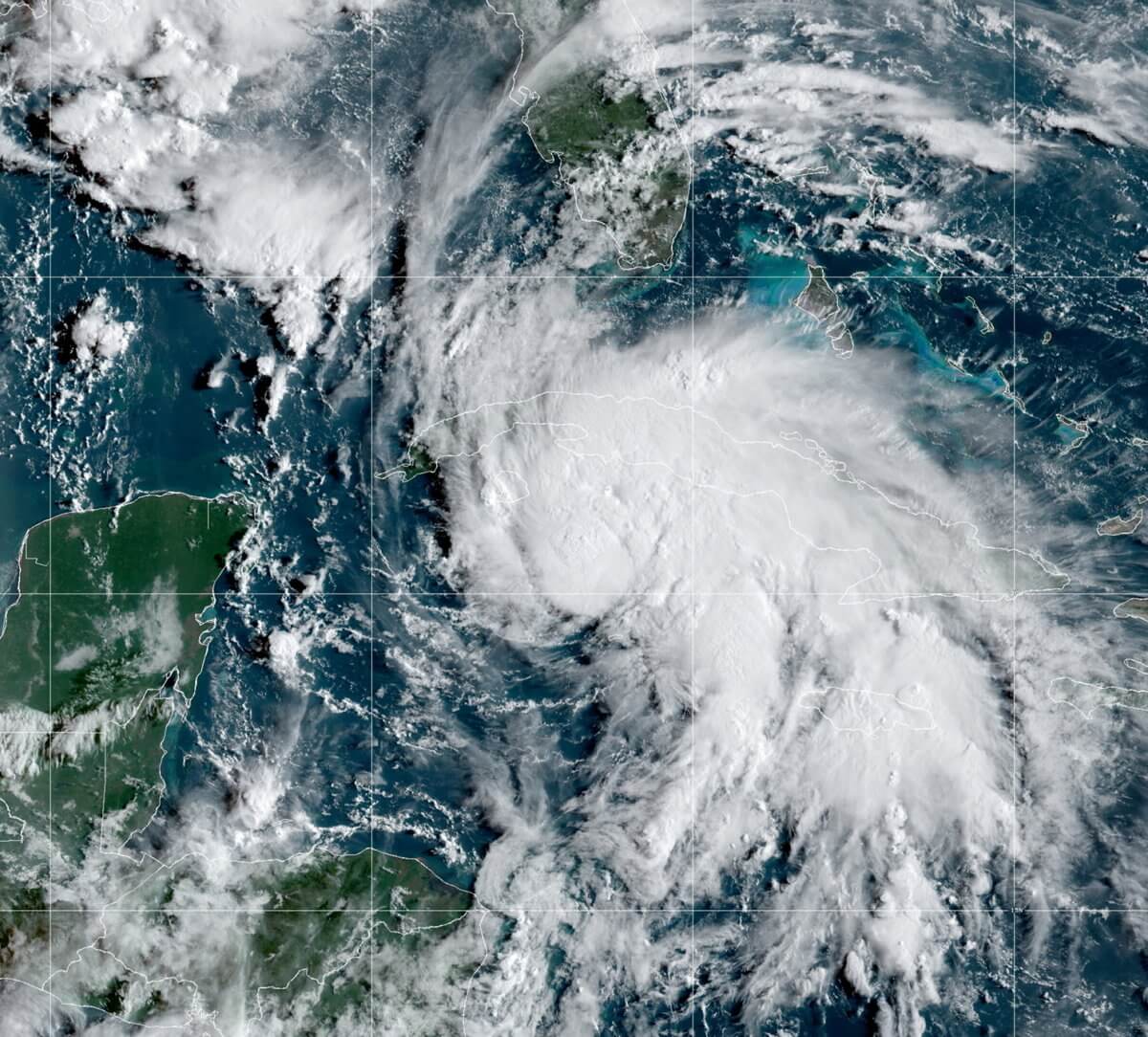 Satellite image of Tropical Storm Ida