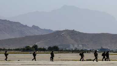 Evacuation at Hamid Karzai International Airport
