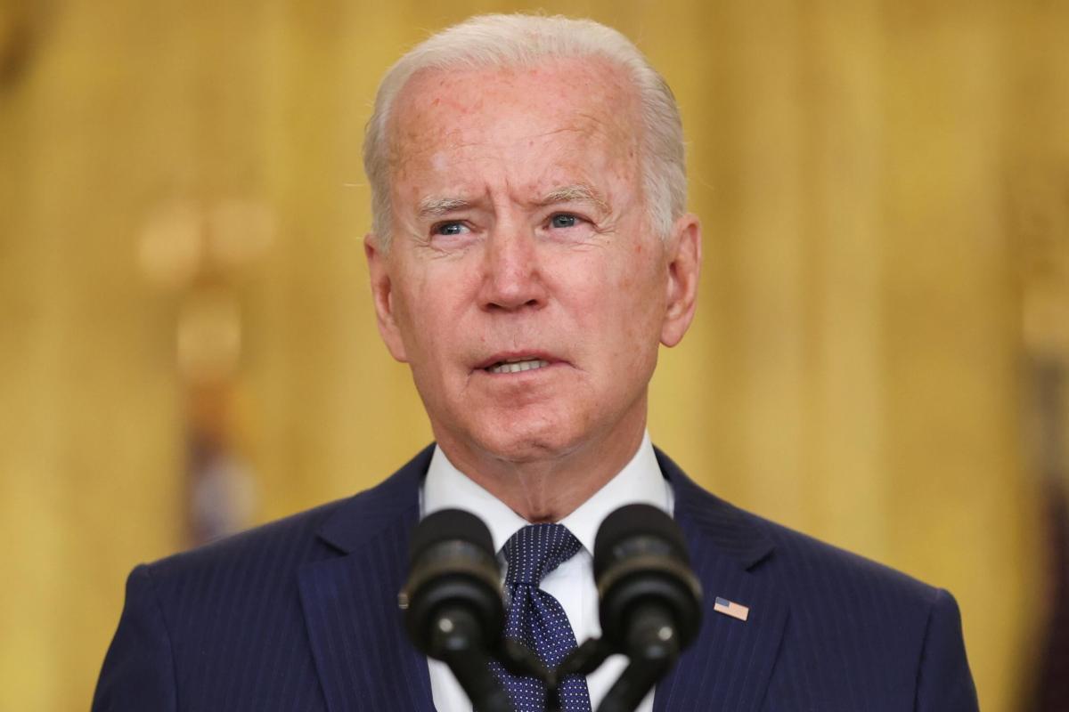 FILE PHOTO: U.S. President Joe Biden delivers remarks about Afghanistan, in Washington