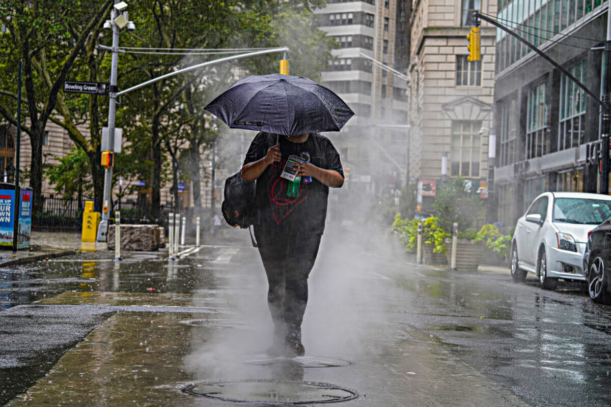 Severe thunderstorms in New York City