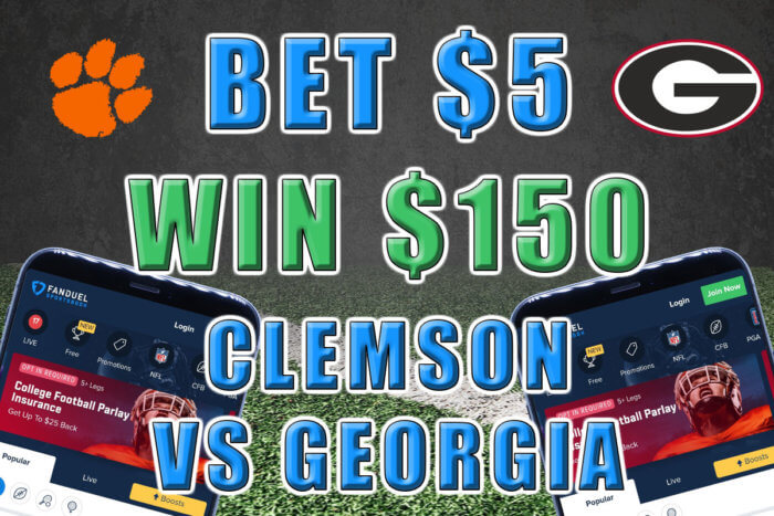 fanduel sportsbook 30-1 clemson georgia