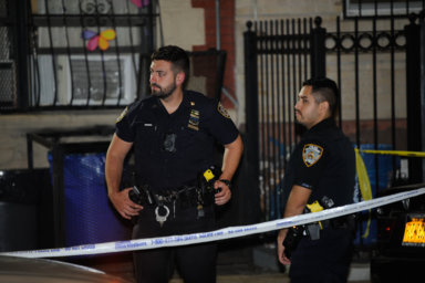 Crime scene in Queens