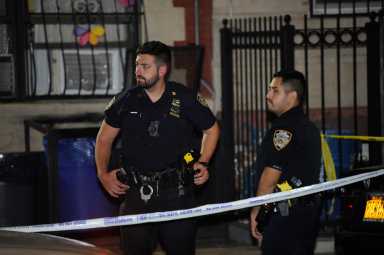 Crime scene in Queens