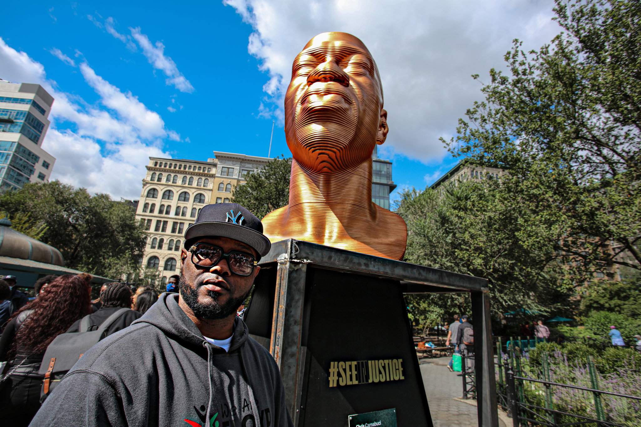 ‘Seeinjustice’ Statues of Floyd, Breonna Taylor and John Lewis