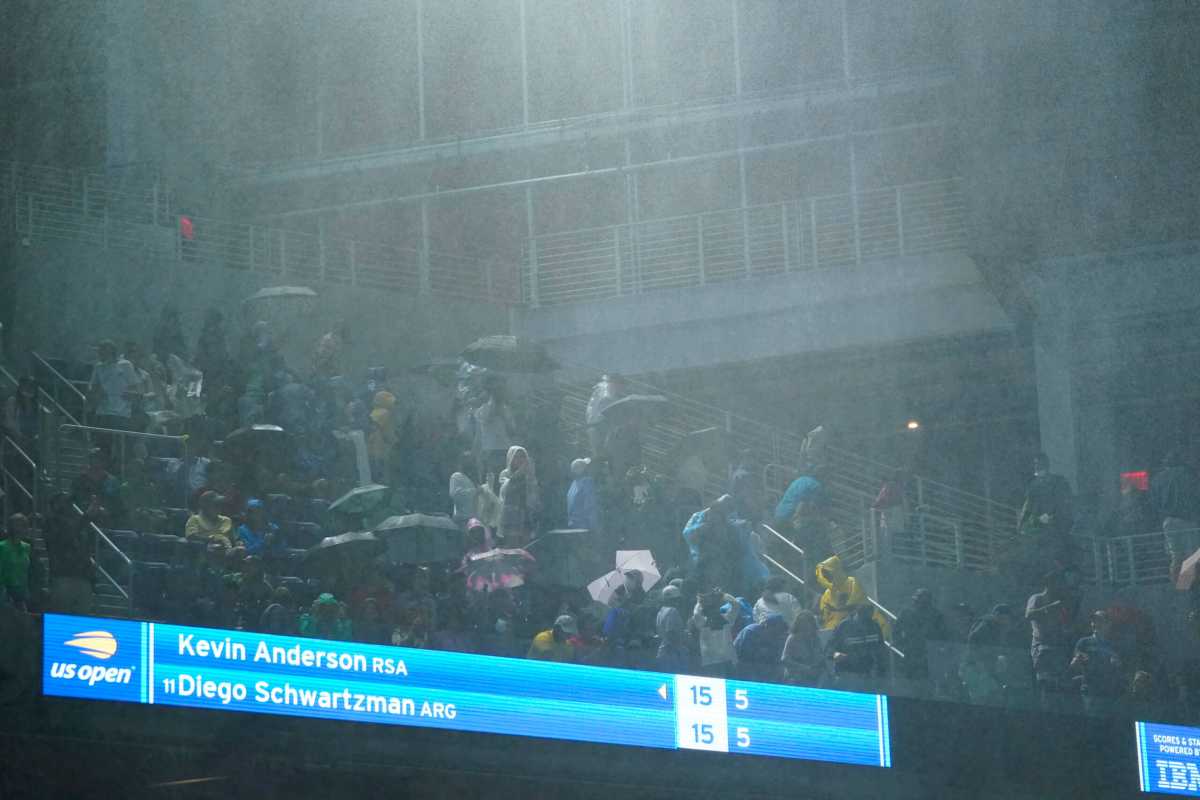 US Open rain