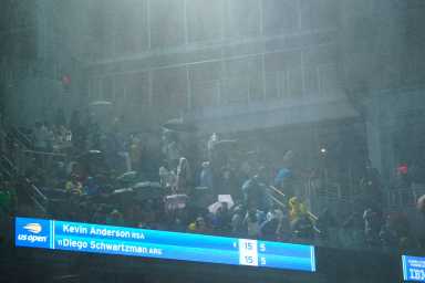 US Open rain