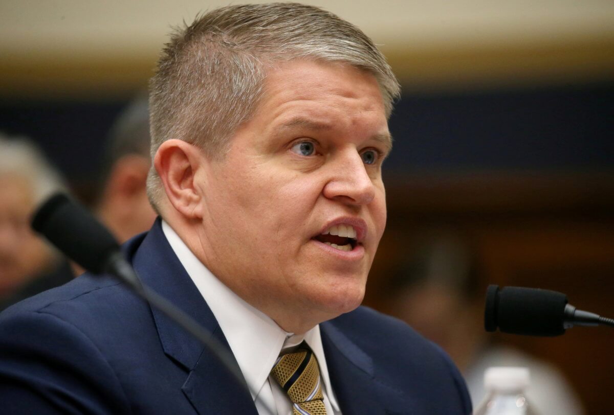 FILE PHOTO: David Chipman, retired ATF Special Agent, testifies during a House Judiciary Committee hearing on “Protecting America from Assault Weapons” at the Capitol in Washington