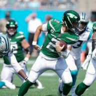 Zach Wilson Jets offensive line