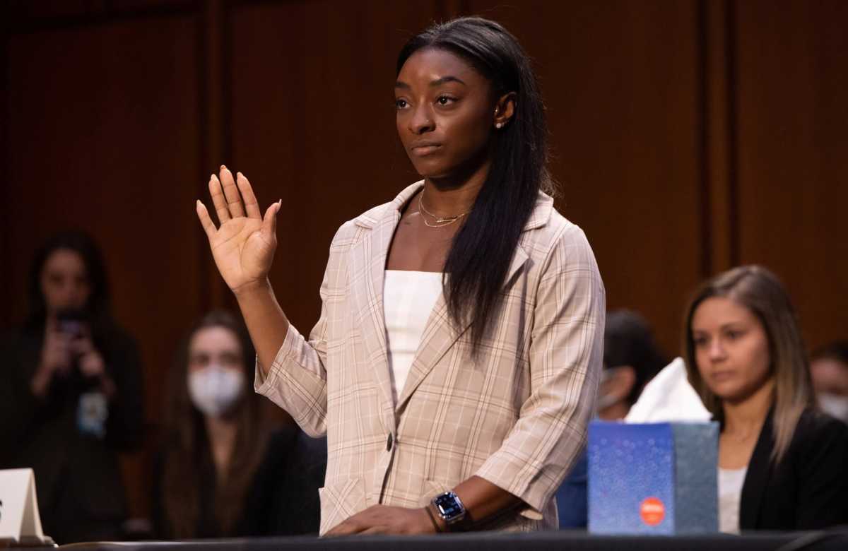 Senate Judiciary hearing on the FBI handling of the Larry Nassar investigation of sexual abuse of Olympic gymnasts, in Washington