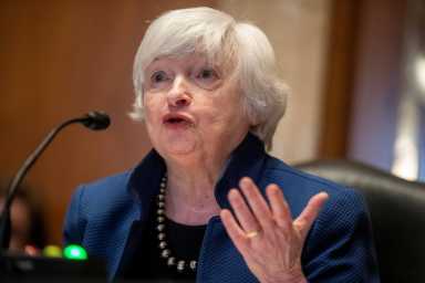 FILE PHOTO: Yellen testifies about Treasury budget request
