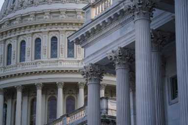 FILE PHOTO: Senators Arrive to Vote on Amendments to Infrastructure Bill