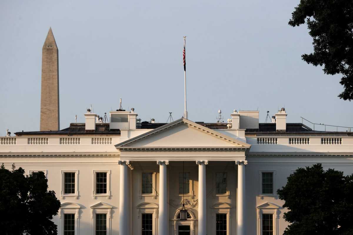 FILE PHOTO: A general view in the hours before U.S. President Joe Biden and German Chancellor Angela Merkel’s meeting at the White House in Washington