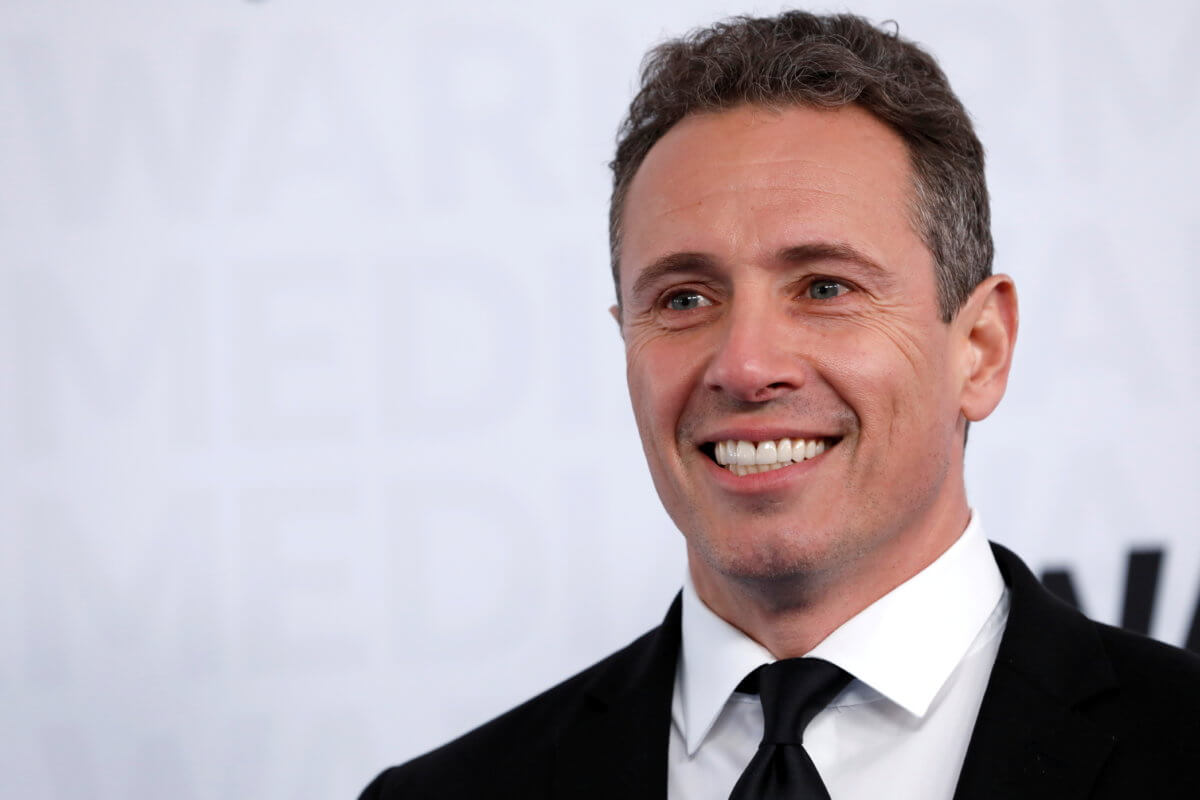 FILE PHOTO: CNN anchor Chris Cuomo poses as he arrives at the WarnerMedia Upfront event in New York
