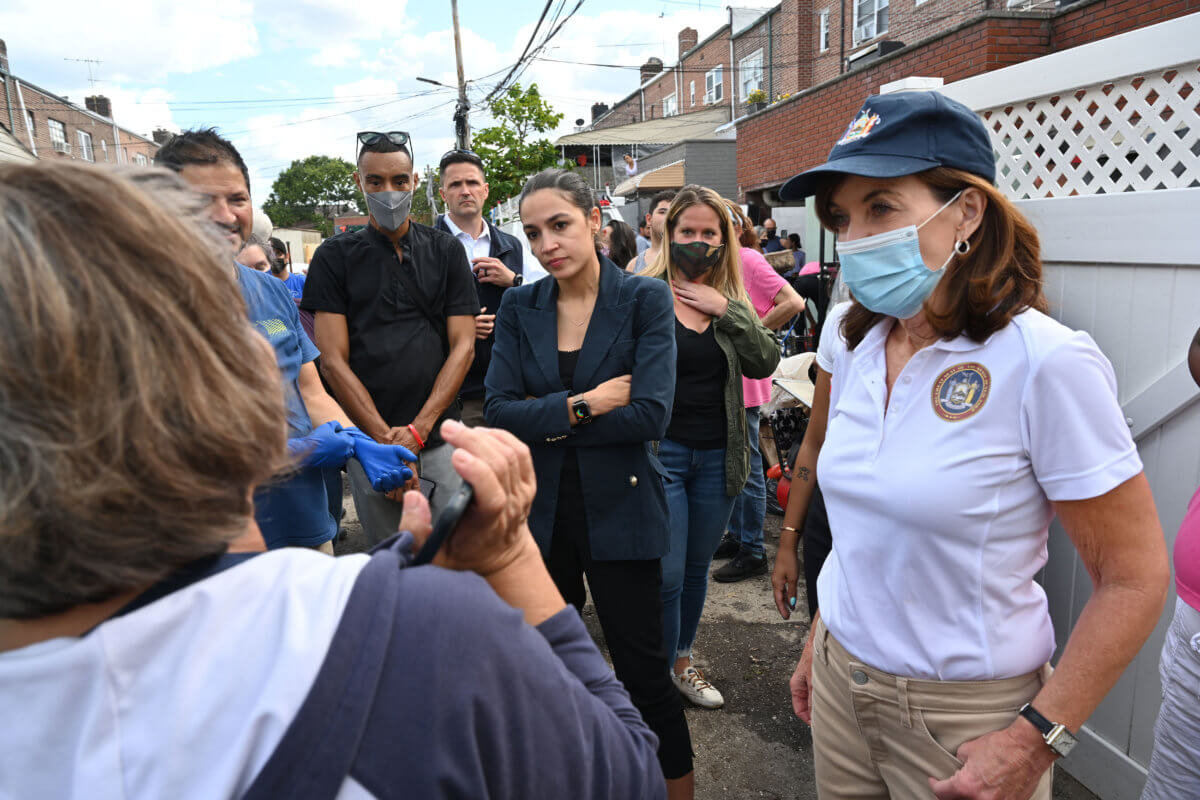 Governor Hochul Tours Flood Damaged Homes in East Elmhurst, Queens