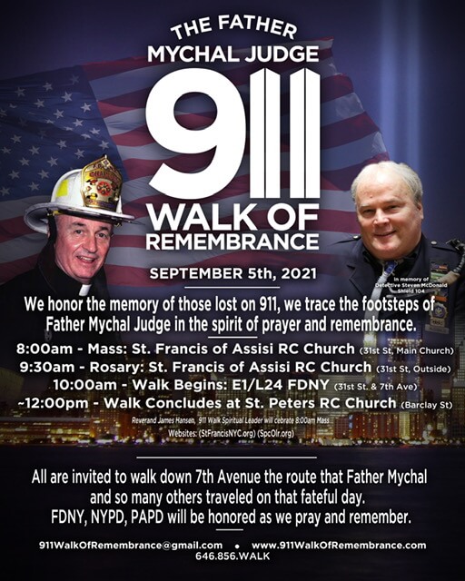 Walk Honoring First Victim Of 911 Attacks Father Mychal Judge Taking