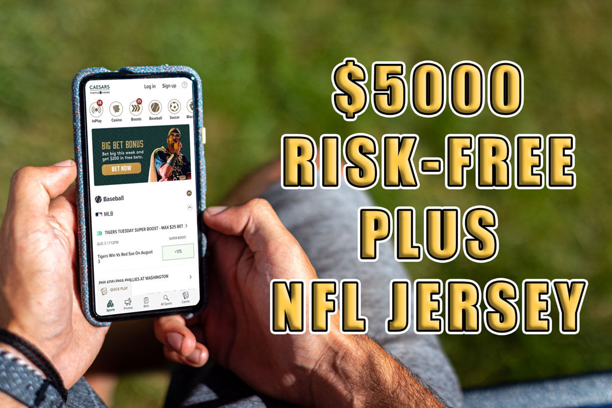 Caesars Sportsbook $5,000 risk-free bet promo