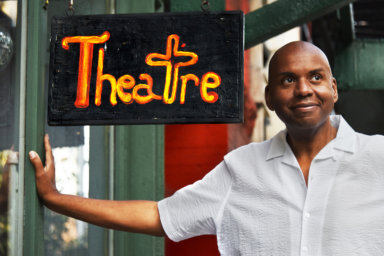 Playwright Jeffery S. Jones at the Gene Frankel Theatre
