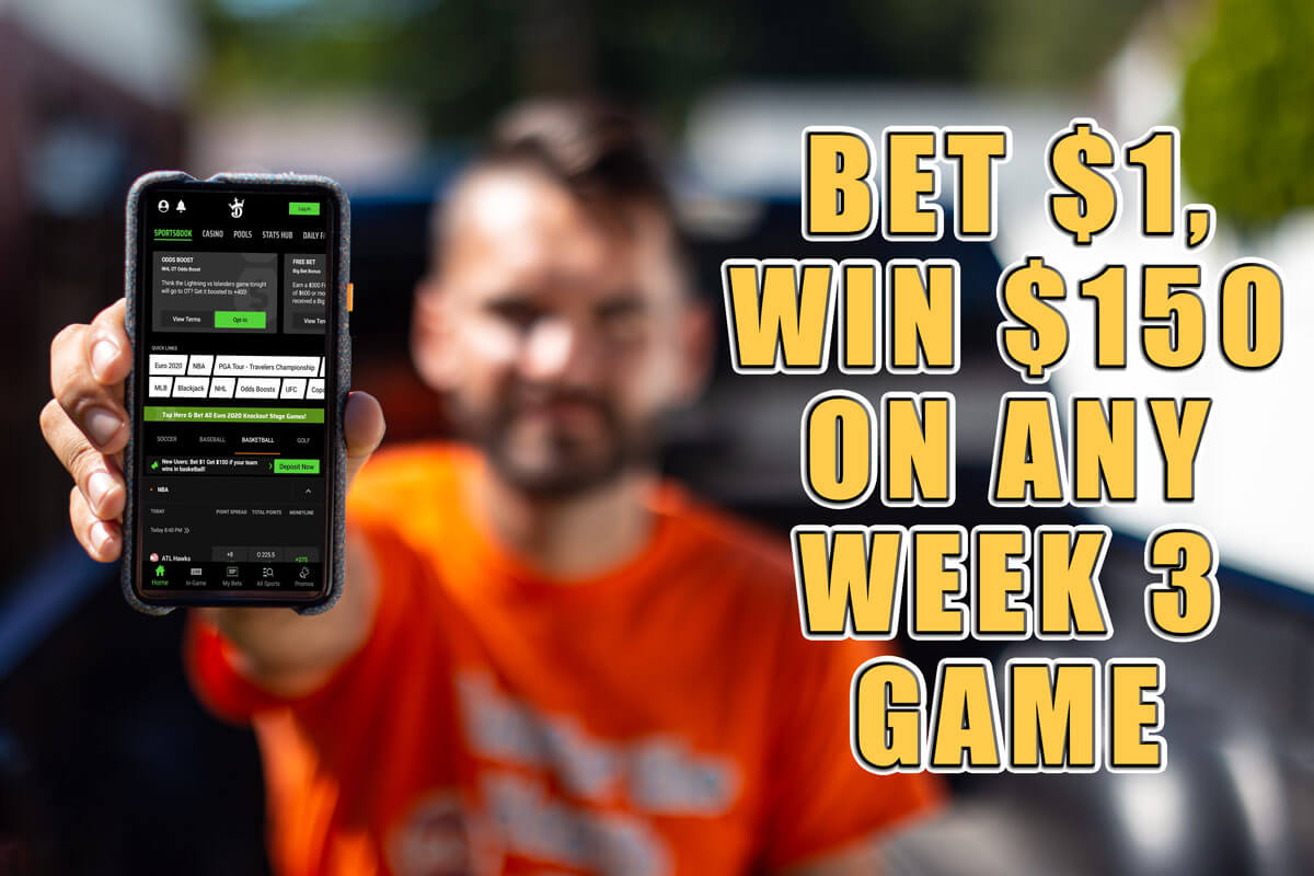 DraftKings Sportsbook Week 3 promo