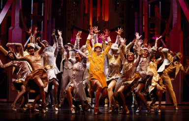Sutton Foster and the company of Thoroughly Modern Millie, Photo by Joan Marcus, 2002