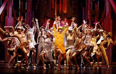 Sutton Foster and the company of Thoroughly Modern Millie, Photo by Joan Marcus, 2002