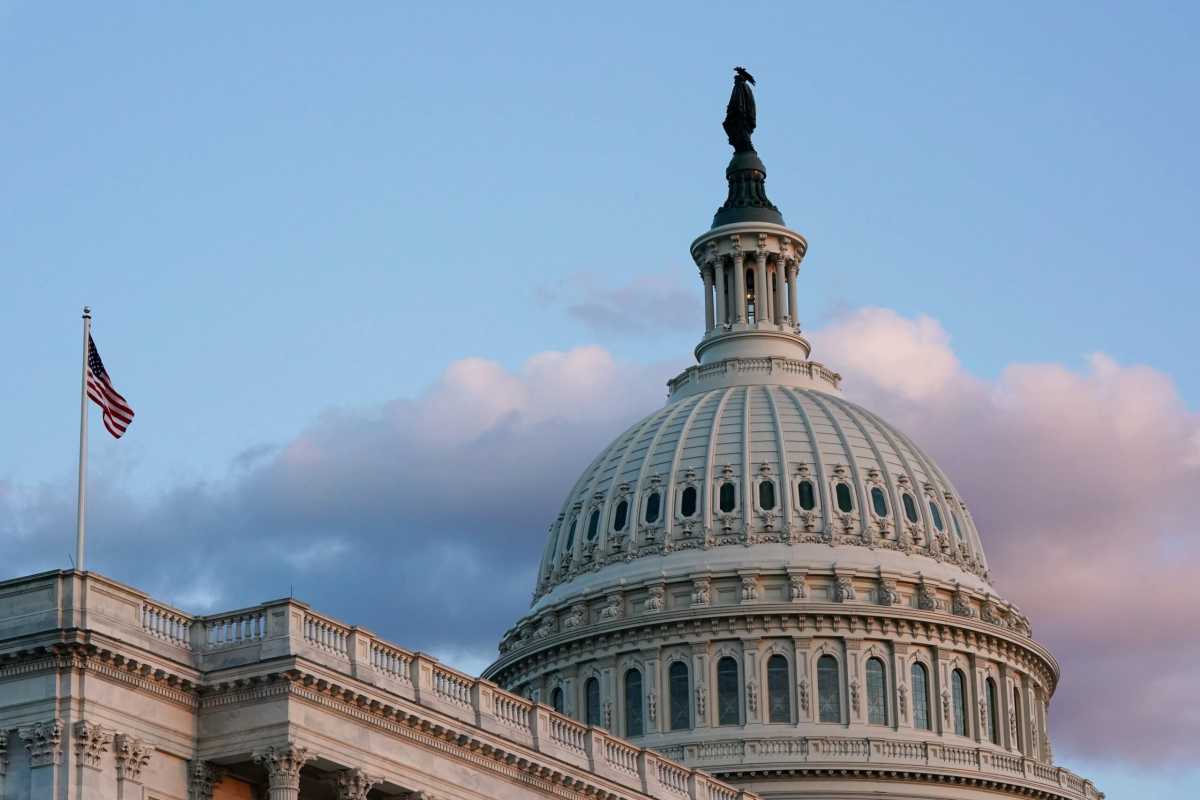 FILE PHOTO: The U.S. Capitol building on Capitol Hill, seen during sunset in Washington
