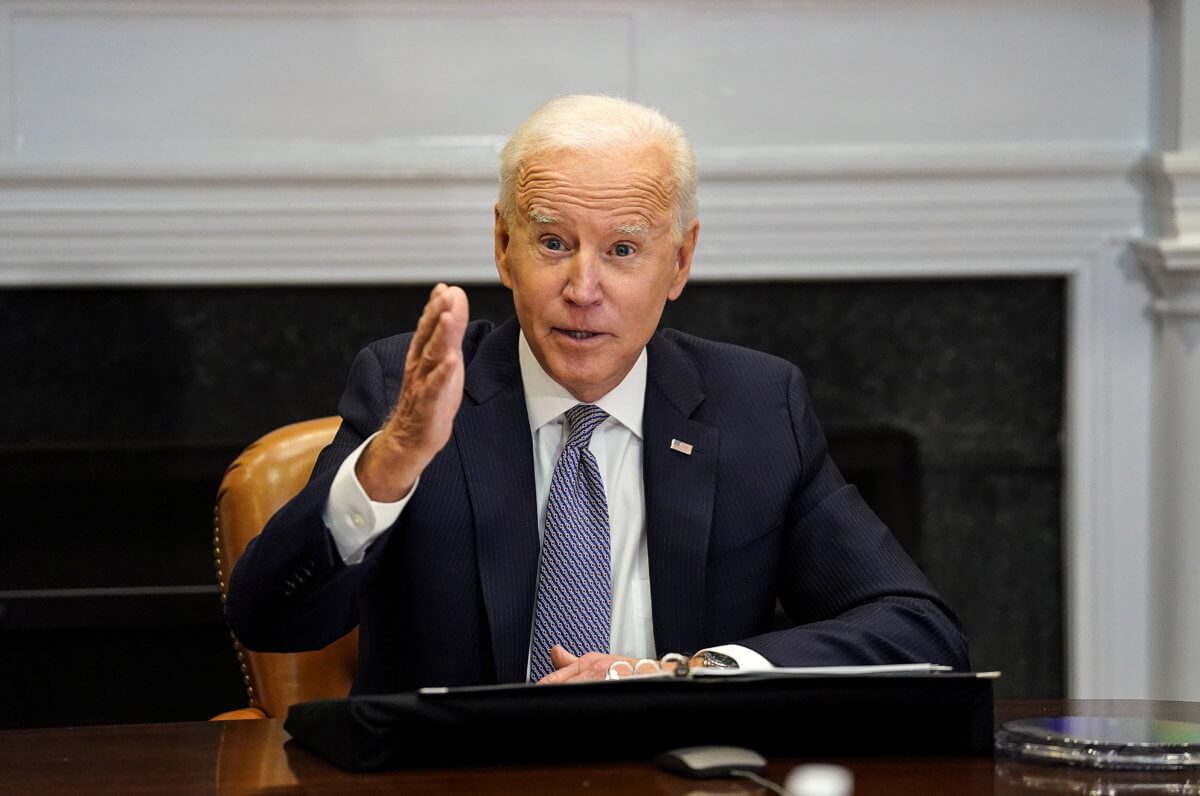 U.S. President Biden participates in virtual CEO Summit at the White House in Washington