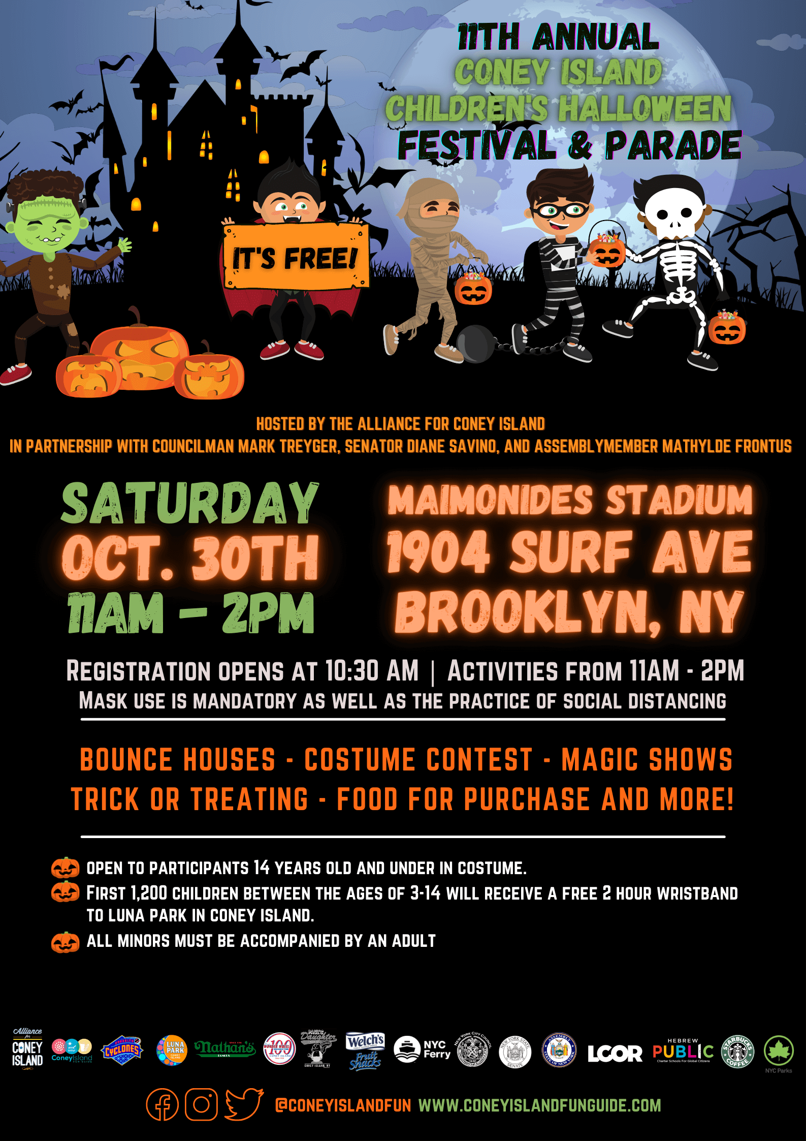 Join in the fun at Coney Island’s Children’s Halloween Festival and