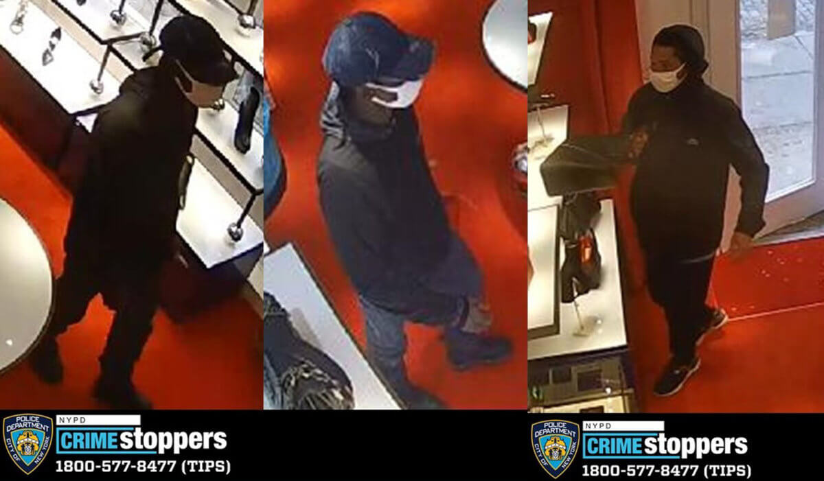 Two men sought for stealing over $10K worth of luxury bags from Meatpacking District store 1 6 pct robbery