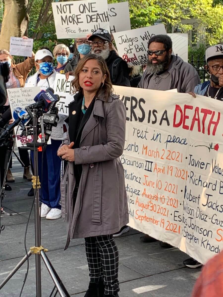'Rikers equals death': Street demonstration symbolic of growing public pressure on city to close jail for good 4