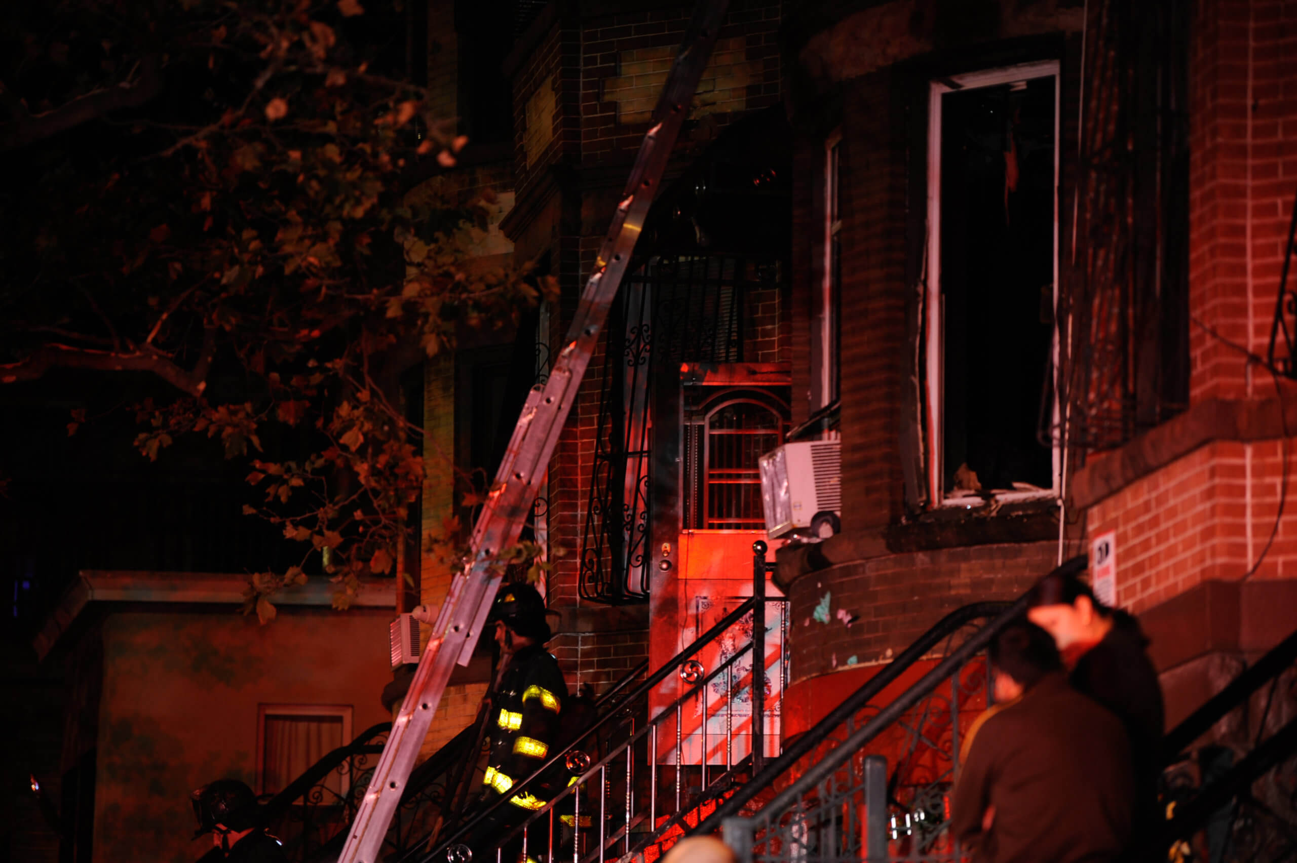 Firefighters rescue six people from burning Brooklyn home 3