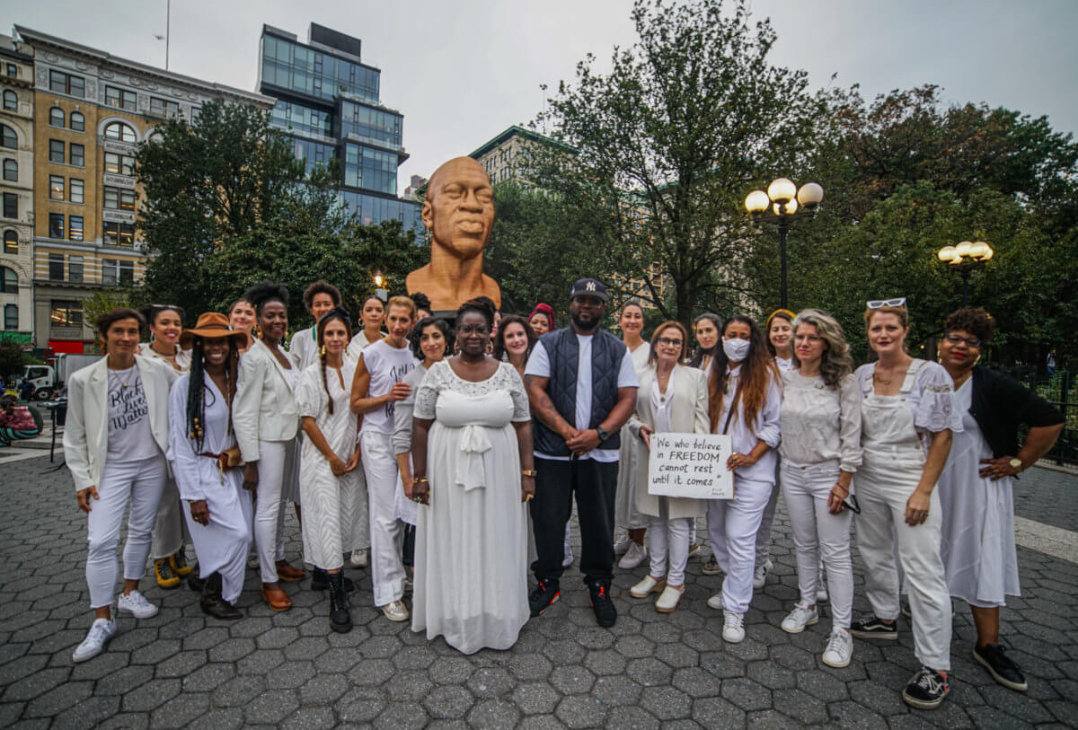 Remembering George Floyd on his 48th birthday in Union Square 6