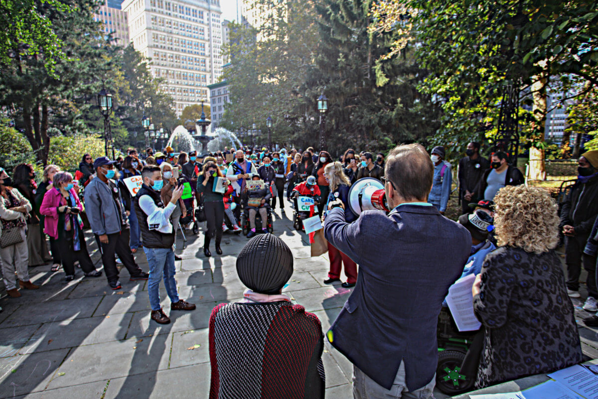 'They're doing God's work' for sinfully low wages: Direct Support Professionals demand essential pay at Manhattan rally 3