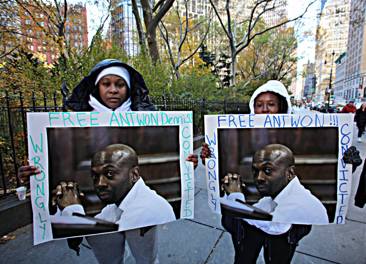 City Hall protesters urge NYC prosecutors to do more to review possible wrongful conviction cases 2