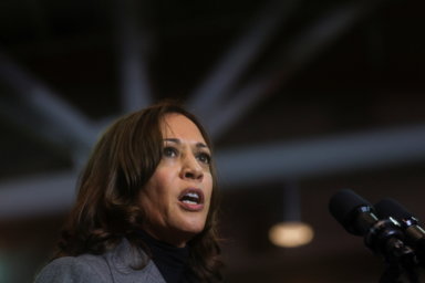 U.S. Vice President Kamala Harris campaigns for Virginia Democratic gubernatorial nominee and former governor Terry McAuliffe in Norfolk