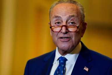 FILE PHOTO: U.S. Senate Democrats hold weekly policy lunch at U.S. Capitol in Washington