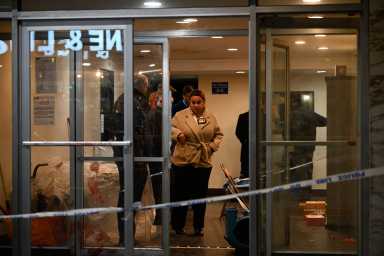 Decetives investigate a homicide at The Dorset at 99 Street and 3rd Avenue.