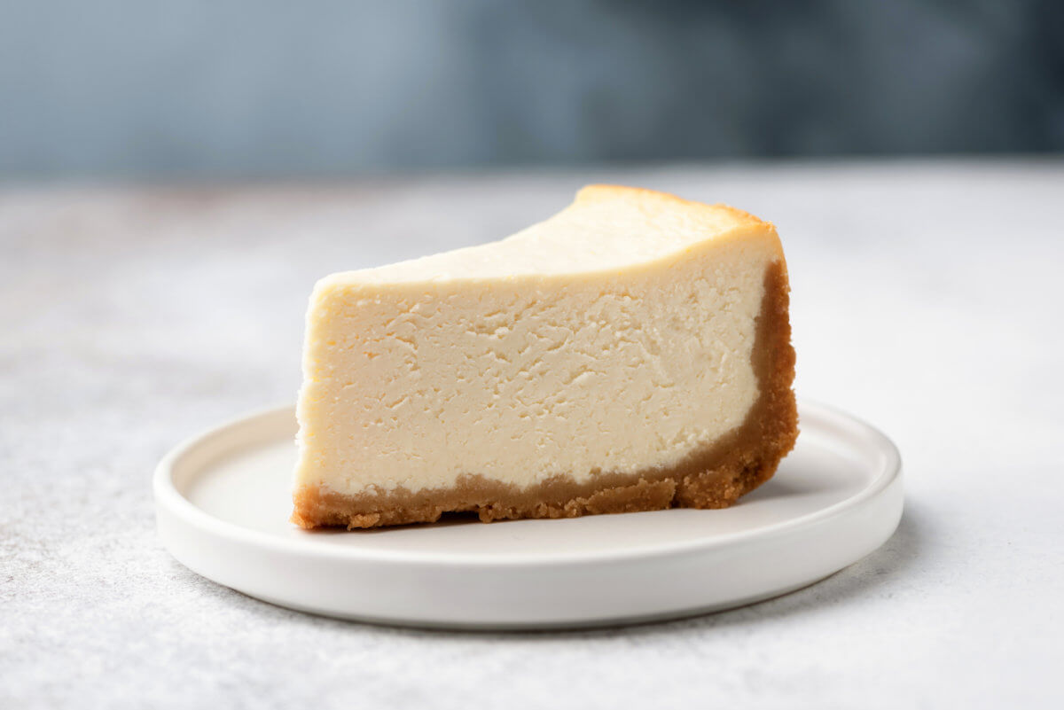 Slice Of Classical New York Cheesecake