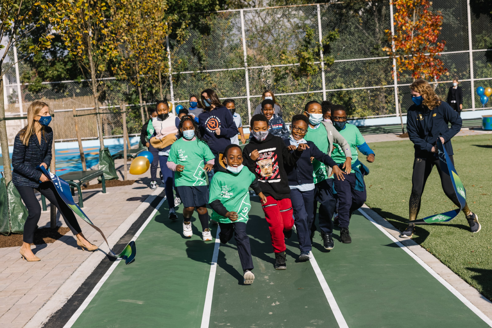 NYRR and The Trust for Public Land open P.S. 223Q Community Schoolyard