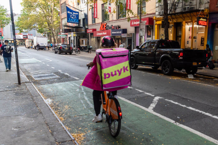 grocery store by bike