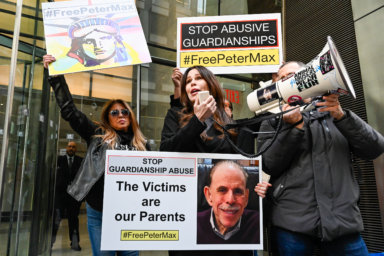 NY: Protest to Free Pop-Artist Peter Max