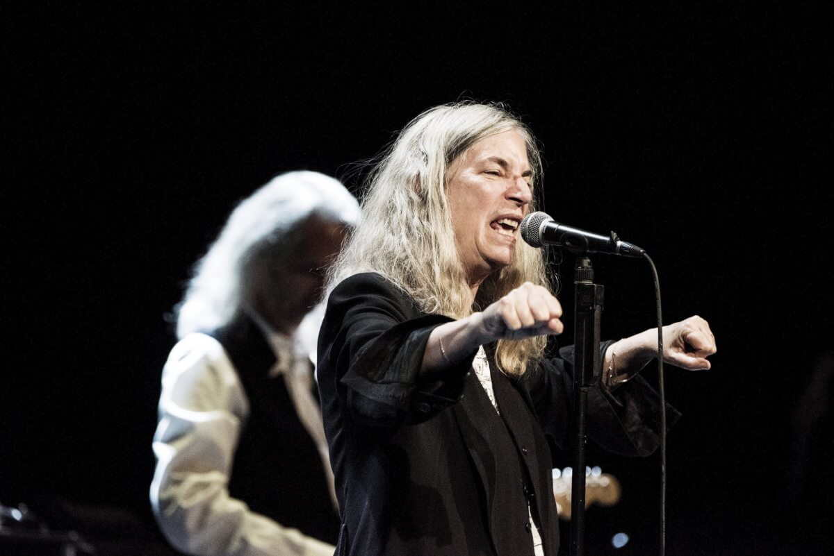 Singer Patti Smith performs at the Royal Danish Theatre in Copenhagen