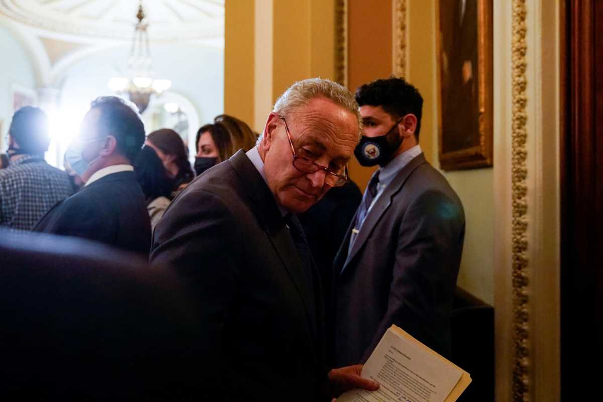 U.S. Senate Democrats hold weekly policy lunch at U.S. Capitol in Washington