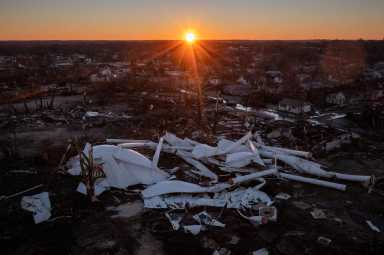 Devastating outbreak of tornadoes ripped through several U.S. states