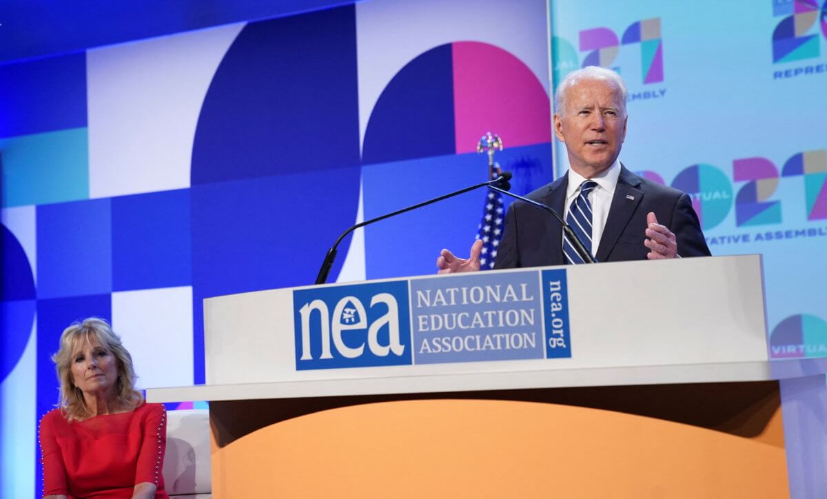 President Biden attends the National Education Association’s Annual Meeting and Representative Assembly in Washington