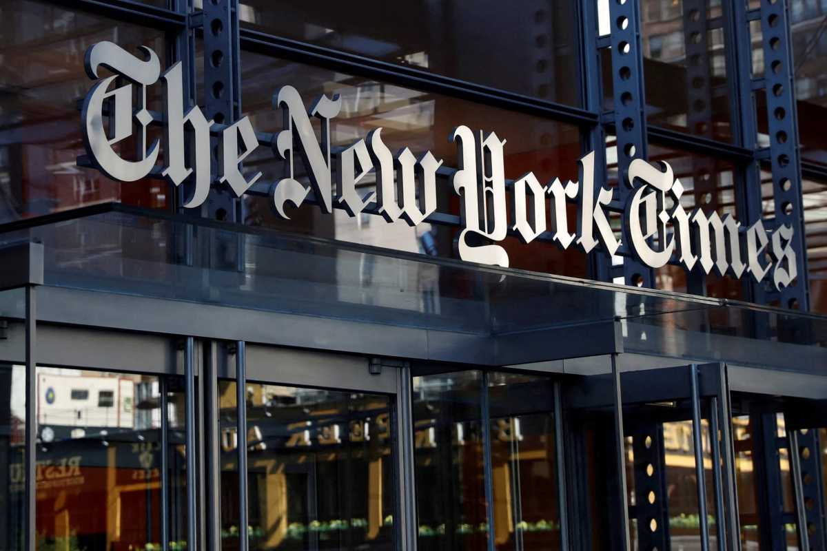 FILE PHOTO: The New York Times building is seen in Manhattan, New York