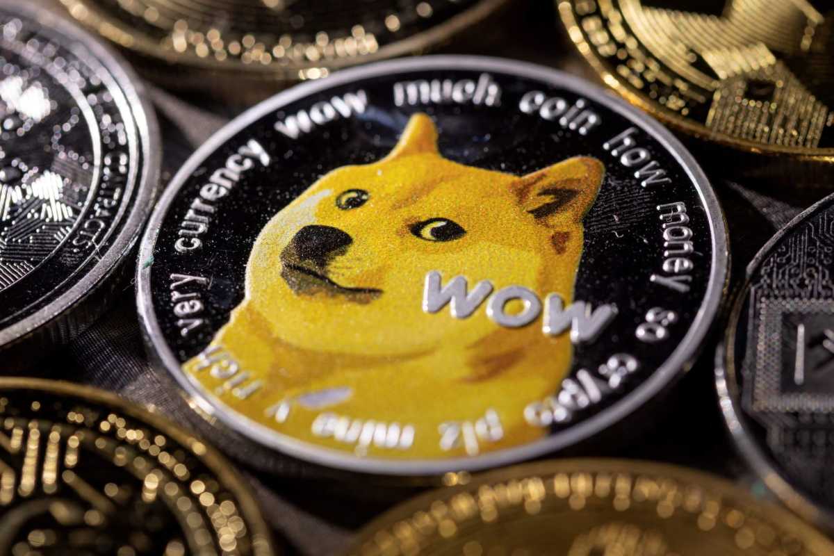FILE PHOTO: Illustration shows representation of cryptocurrency Dogecoin
