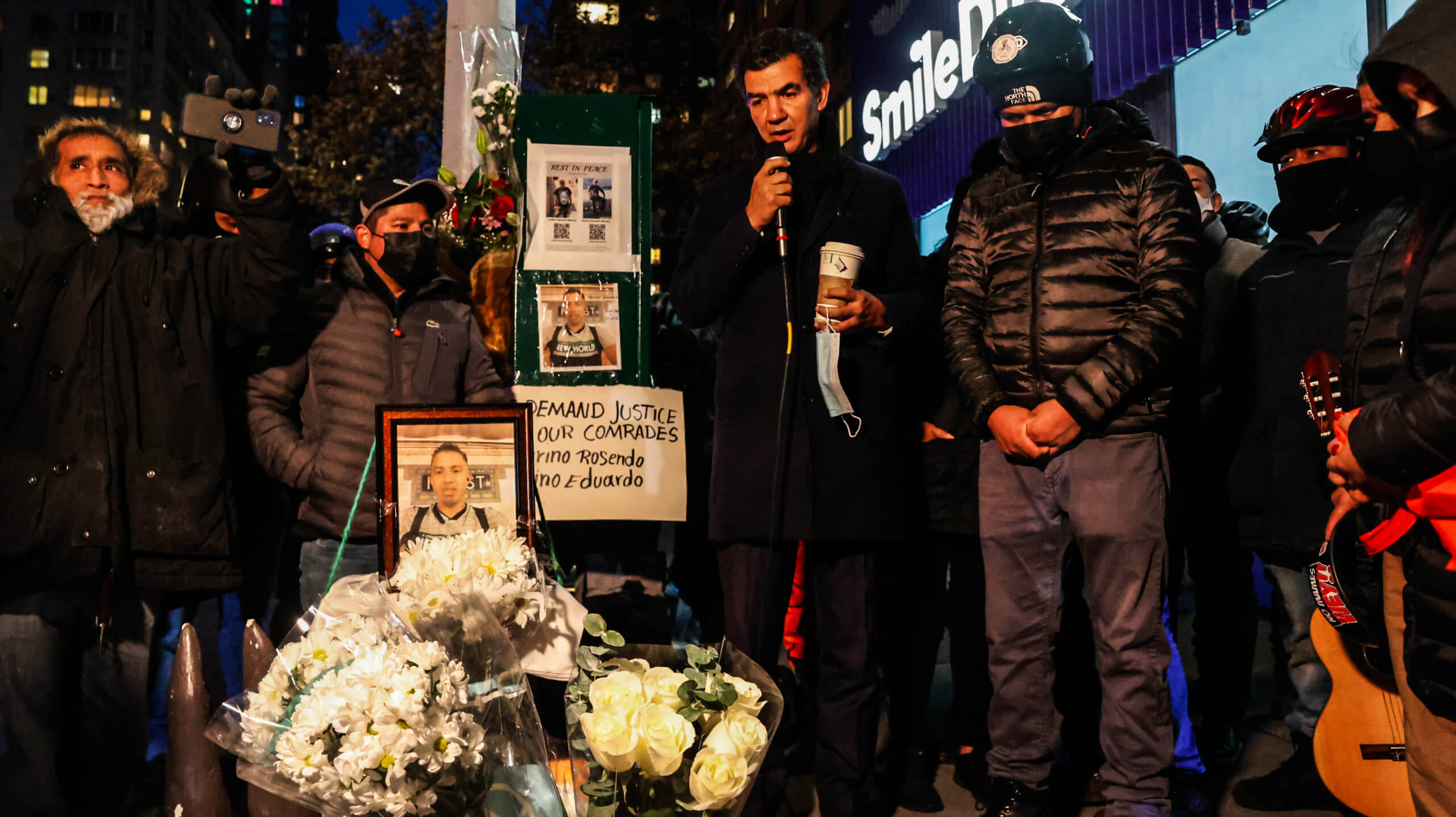 Holiday tragedy: Manhattanites holds vigil for two workers mowed down in truck collision 6