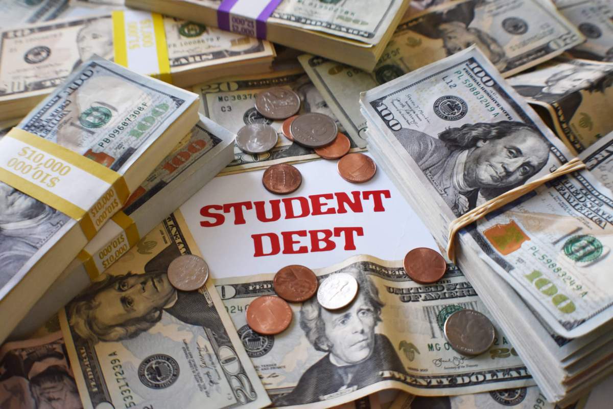 University Student Loan Debt With Borrowed Money High Quality